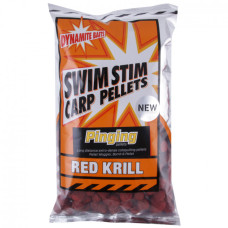 Пеллетс прикормочный Dynamite Baits  Swim Stim Pinging Pellets 13mm - Red Krill      