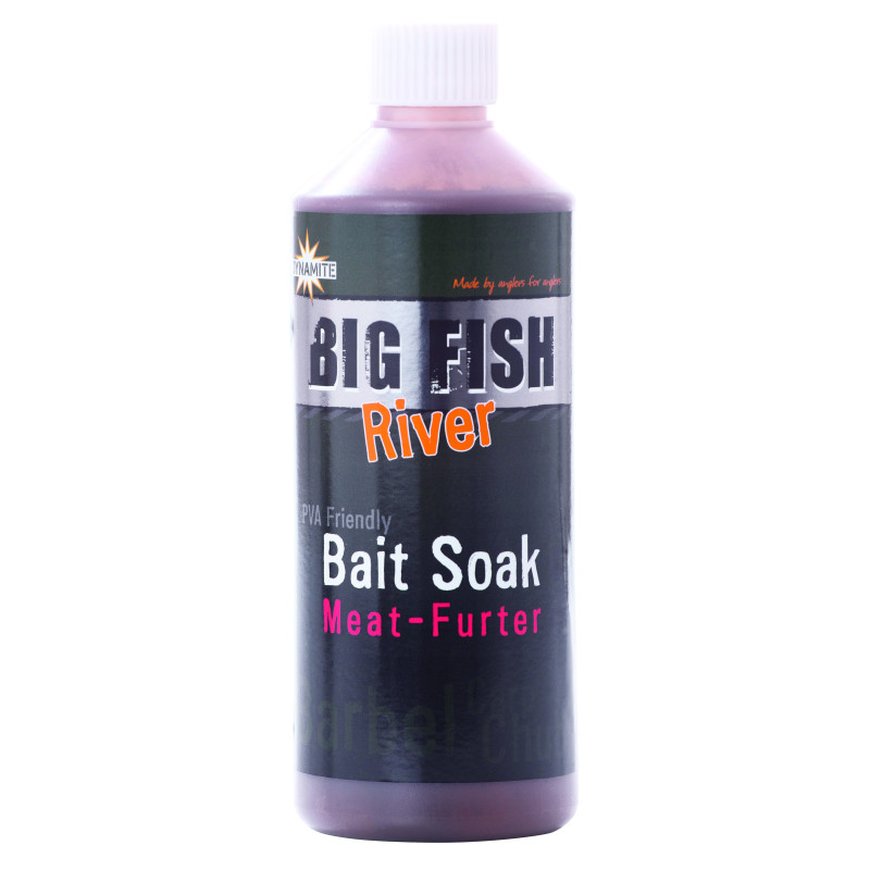 Ликвид Dynamite Baits Liquid Attractant Big Fish River Bait Soak - Meat-Furter- 500ml