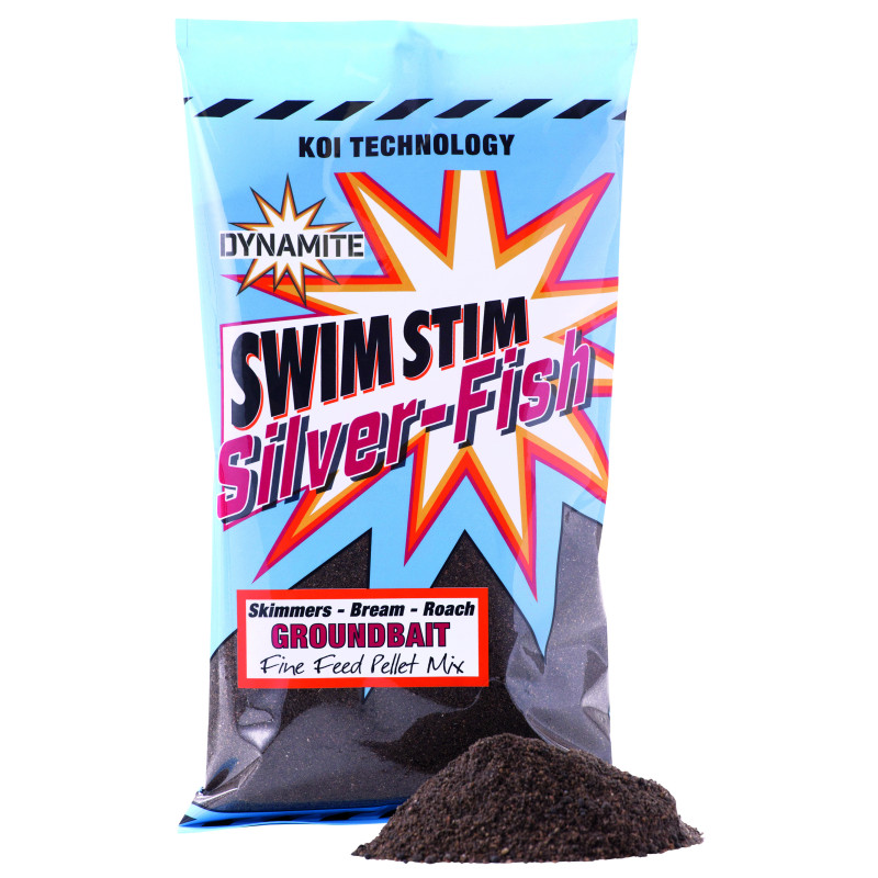 Прикормка Dynamite Baits Swim Stim Commercial - Silver Fish Groundbait - Dark - 800гр
