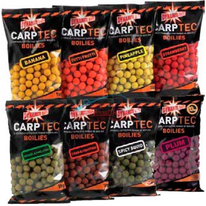 Бойли Dynamite Baits Spicy Squid CarpTec 15mm S/L - 1kg - DY1181