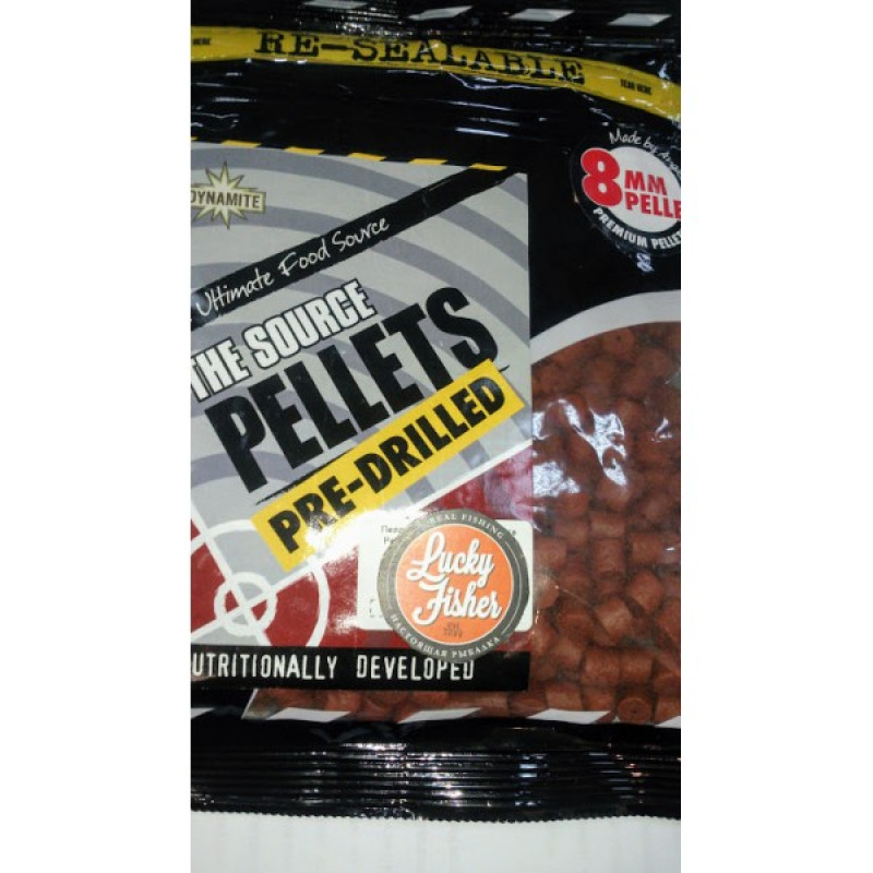 пеллетс Dynamite Baits Source Pellets 8mm Pre-Drilled 350g - DY147