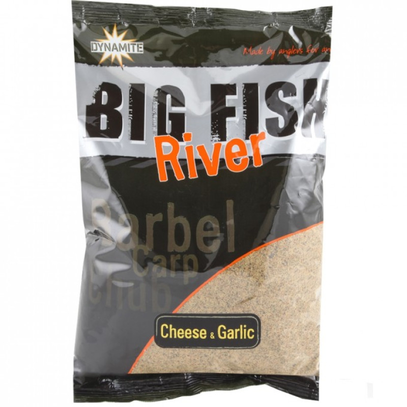Прикормка Dynamite Baits Big Fish River Groundbait Cheese & Garlic 1.8kg