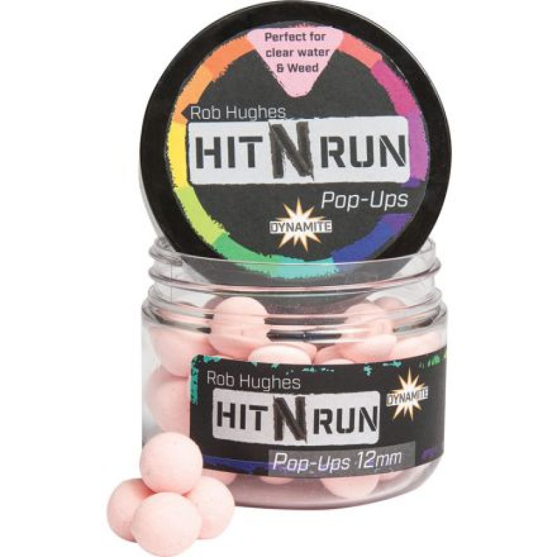 Бойли Dynamite Baits Hit n Run 12mm PopUP Pastel Pink 12mm - DY1273