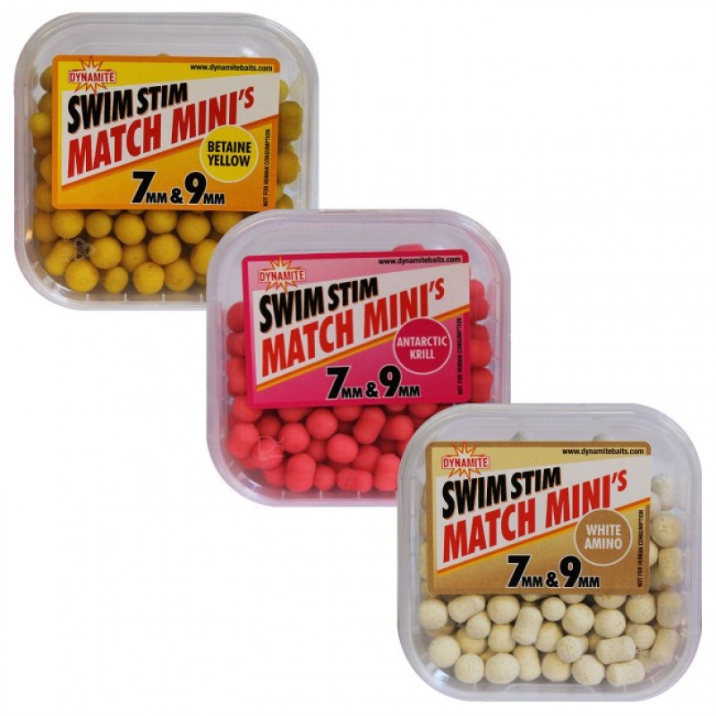 Мягкий насадочный пеллетс (хукбейт) Dynamite Baits Swim Stim White 7mm & 9mm Match Mini's - DY008