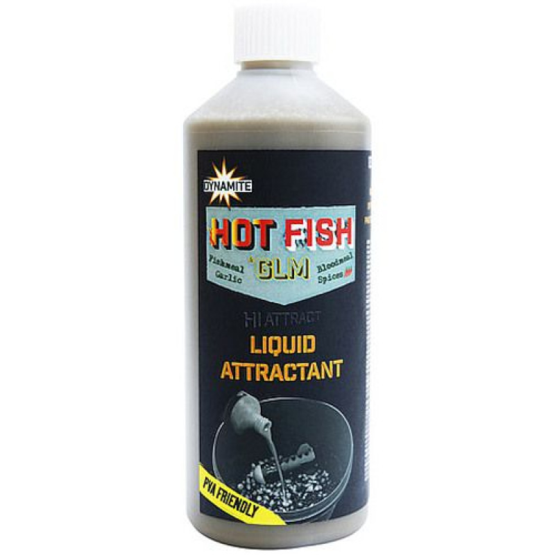 Ліквід Dynamite Baits Hot Fish & GLM Liquid Attractant 500ml - DY1016