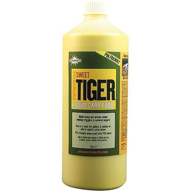 Ліквід DYNAMITE BAITS Premium Sweet Tiger Liquid Carp Food - 1 litre - DY1190