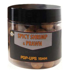 Бойли плаваючі DYNAMITE BAITS Spicy Shrimp & Prawn - Foodbait Pop-Up 15mm - DY976