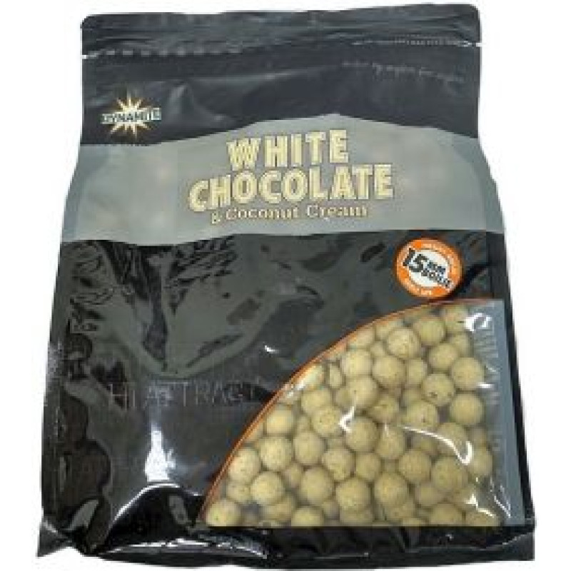 Бойли тонучі DYNAMITE BAITS White Chocolate & Coconut Cream S/L 15mm, 1kg - DY652