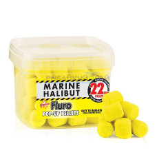 Пеллетс Dynamite Baits Catfish Pop Ups - Yellow Fluro Marine Halibut (Палтус) 22mm - DY870