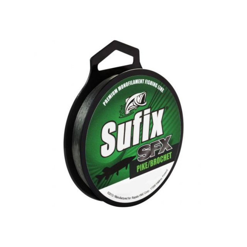 Волосінь Sufix SFX PIKE Self Hang Spool 200 m 0.35 mm/6.8 kg/GREEN