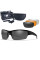 Тактичні окуляри Wiley X WX SAINT Matte Black/ Grey + Clear + Light Rust - CHSAI06